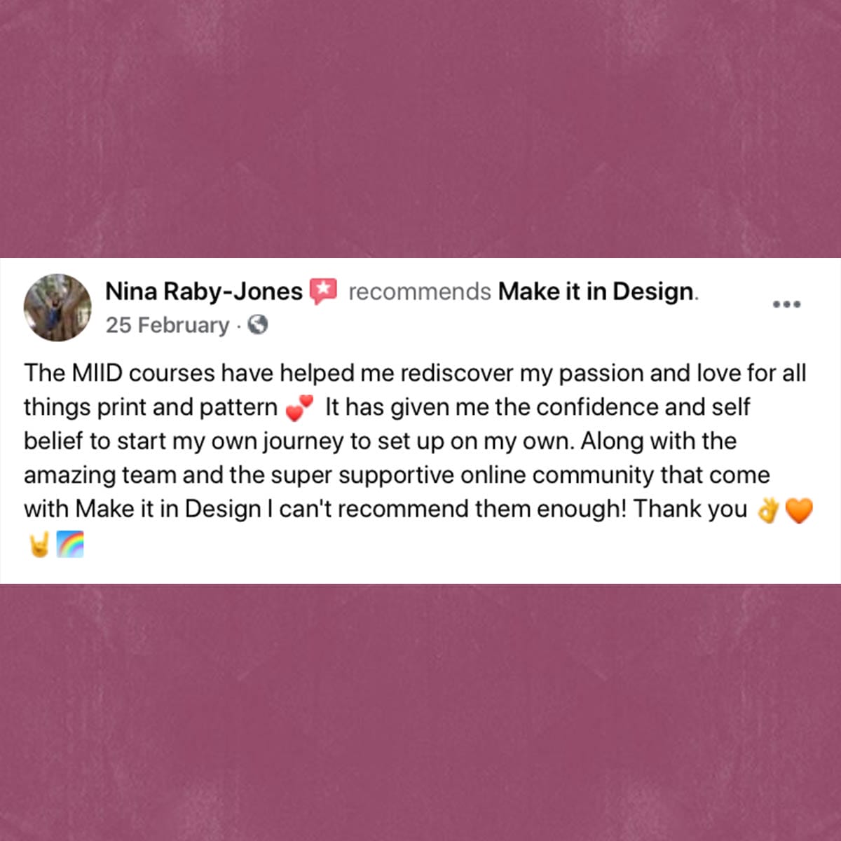 MIID TESTIMONIAL 5 *FREE* Five Ways To Monetise Your Designs Class