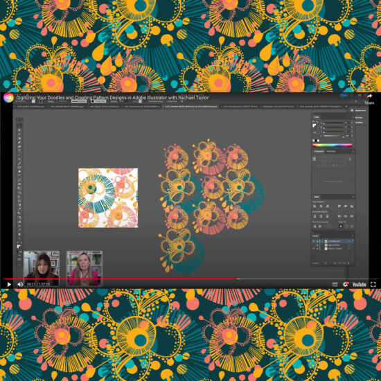 Adobe Live: Digitising Your Doodles and Creating Pattern Designs online design course